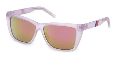 K-way Kw0013 79z Women's Sunglasses Purple Size 57