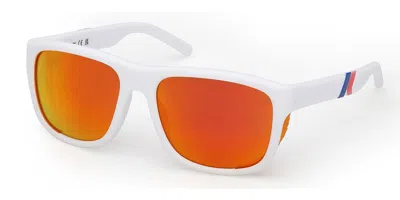 K-way Kw0016 21l Men's Sunglasses White Size 58