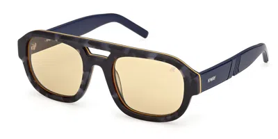 K-way Kw0017 55j Men's Sunglasses Tortoiseshell Size 52