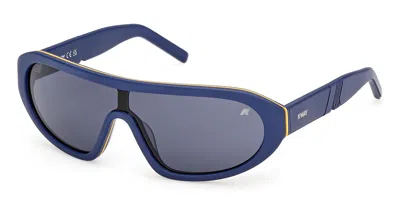 K-way Kw0018 91v Men's Sunglasses Blue Size 99