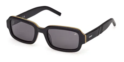K-way Kw0019 02a Men's Sunglasses Black Size 53