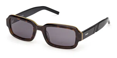 K-way Kw0019 52n Men's Sunglasses Tortoiseshell Size 53 In Brown