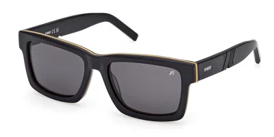 K-way Kw0020 02a Men's Sunglasses Black Size 54