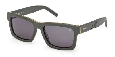 K-way Kw0020 97n Men's Sunglasses Green Size 54