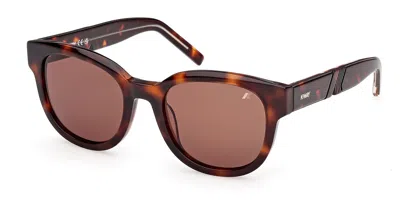 K-way Kw0021 52e Women's Sunglasses Tortoiseshell Size 52 In Brown