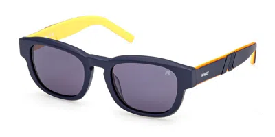 K-way Kw0023 91v Men's Sunglasses Blue Size 51