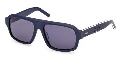 K-way Kw0024 91v Men's Sunglasses Blue Size 57