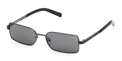 K-way Kw0029 08a Men's Sunglasses Gunmetal Size 55 In Gray