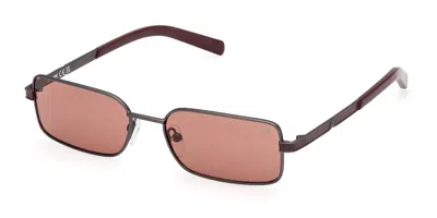 K-way Kw0029 09s Men's Sunglasses Gunmetal Size 55 In Gray