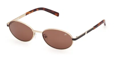 K-way Kw0030 32e Men's Sunglasses Gold Size 55