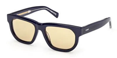 K-way Kw0031 90j Men's Sunglasses Blue Size 54