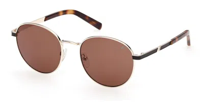 K-way Kw0033 32e Men's Sunglasses Gold Size 54