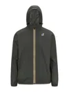 K-way Jack Stretch Dot Man Jacket Military Green Size Xxl Polyester, Polyurethane In Green