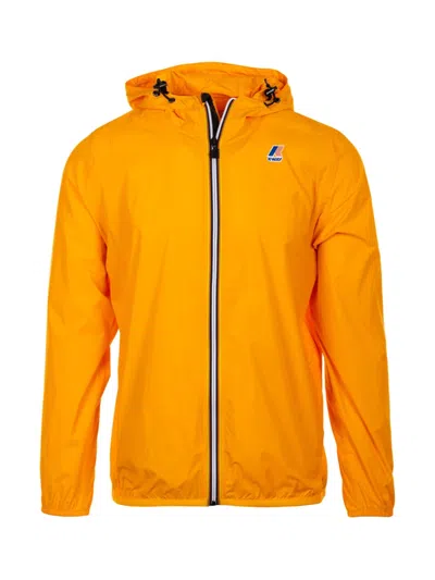 K-way Le Vrai Hooded Jacket Lightweight Design In Orange