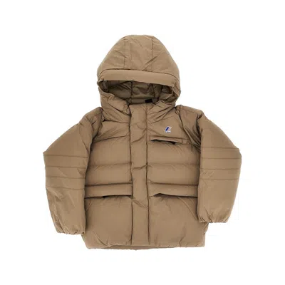 K-way Le Vrai 4.0 Aurele Heavy Warm Down Jacket - Kids In Brown