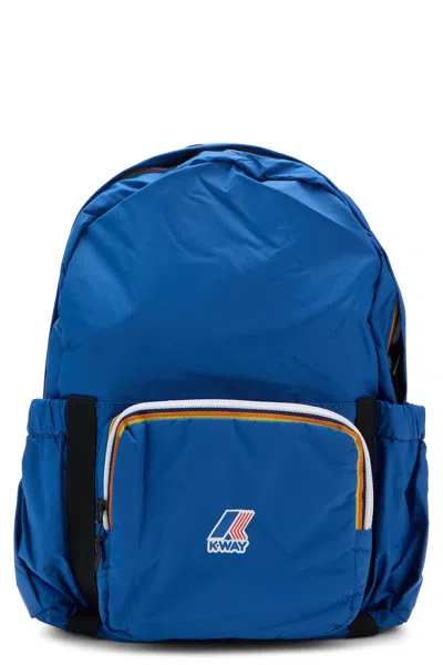 K-way Le Vrai 4.0 Backpack With Padded Straps In Blue