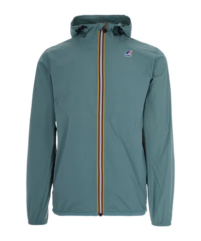 K-way Le Vrai 4.0 Claude Hooded Jacket In Blue