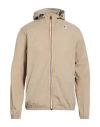 K-way Le Vrai 4.0 Claude Man Jacket Khaki Size M Polyamide In Pink