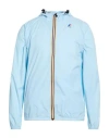 K-way Le Vrai 4.0 Claude Man Jacket Sky Blue Size L Polyamide
