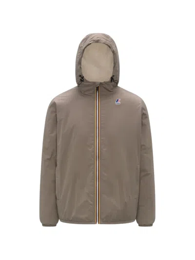 K-way Le Vrai 4.0 Claude Orsetto Jacket In Brown