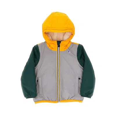 K-way Kids' 'le Vrai 4.0 Claude' Padded Jacket In Green
