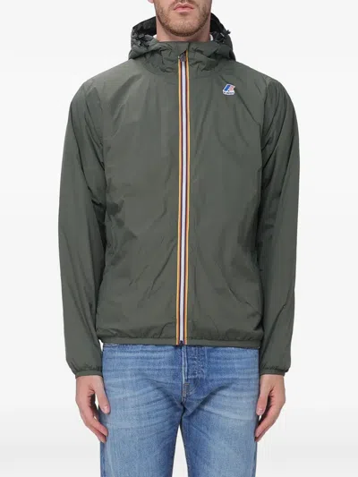 K-way Le Vrai 4.0 Claude Warm Coat In Green