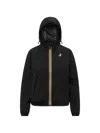 K-way Le Vrai 4.0 Claudette Logo-patch Hooded Jacket In Multi