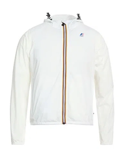K-way Le Vrai 4.0 Claudette Man Jacket Off White Size Xxl Polyamide