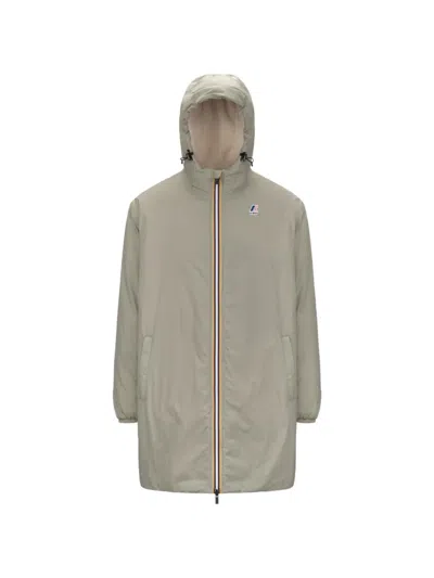 K-way Le Vrai 4.0 Eiffel East Orsetto Coat In Gray