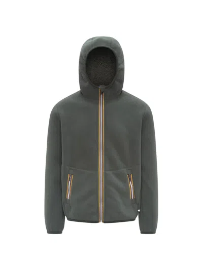K-way Lightweight Water-resistant Parka Coat For Men In Green