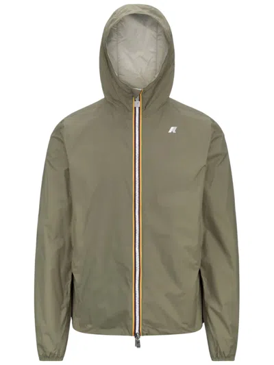 K-way Lightweight Windbreaker Jacket For Men In Green