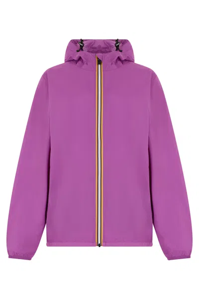 K-way Lightweight Windbreaker Jacket Le Vrai 4.0 Claude In Purple