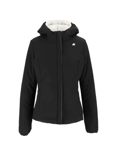 K-way Lily St Warm Reversible Hooded Jacket In Black