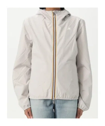 K-way Lily Stretch Jersey Coat In White