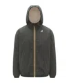 K-way Thermo Double Zip-front Down Jacket In Gray