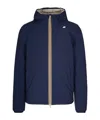 K-way Logo Casual Jacket In Blue