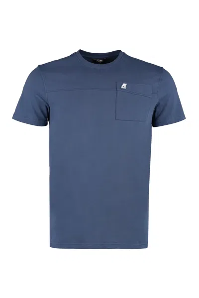 K-way Logo Cotton T-shirt In Black