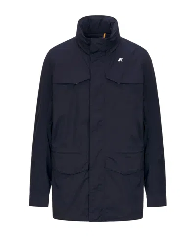 K-WAY K-WAY LOGO DETAIL HIGH NECK JACKET