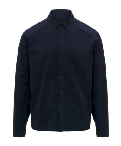 K-way Logo Overshirt In Blue