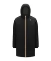 K-way Logo Parka In Black