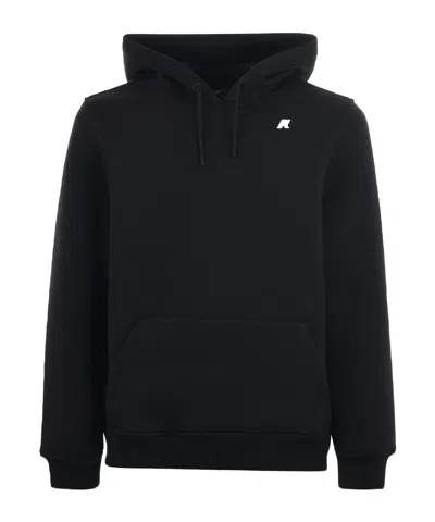 K-WAY K-WAY LOGO PATCH DRAWSTRING HOODIE