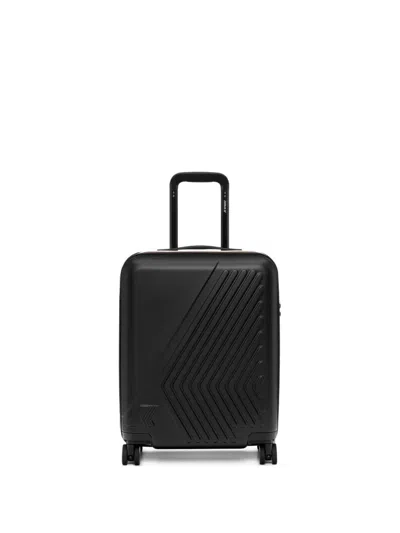 K-way Kids' Logo Suitcase In Black