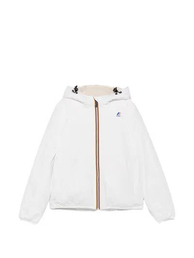 K-WAY LOGO-PATCH HOODED JACKET