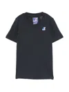 K-way Logo-patch T-shirt In Blue