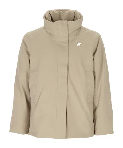 K-way Long-sleeve Jacket In Brown