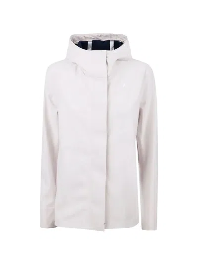 K-way Madalina Bonded Hooded Jacket In White