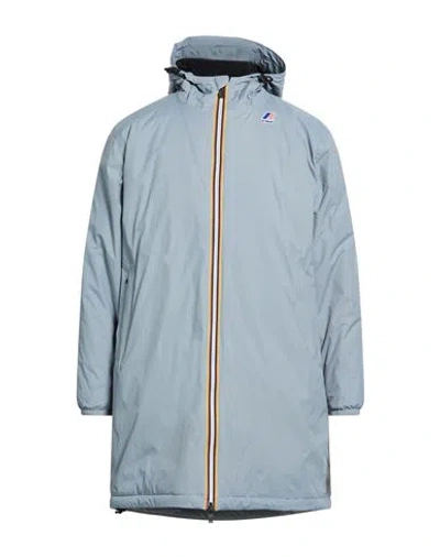 K-way Man Jacket Grey Size Xs Polyamide In Blue