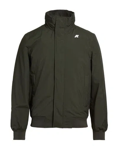 K-way Man Jacket Military Green Size Xxl Polyamide
