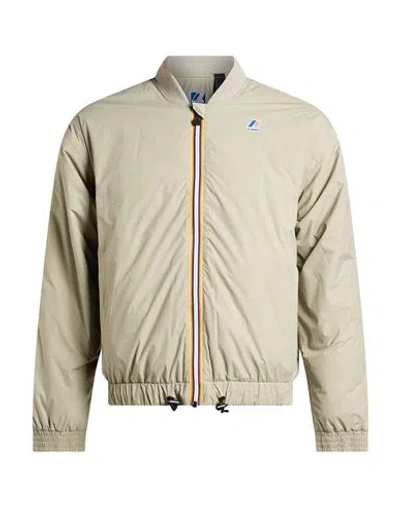 K-way Man Jacket Sage Green Size Xs Recycled Polyamide