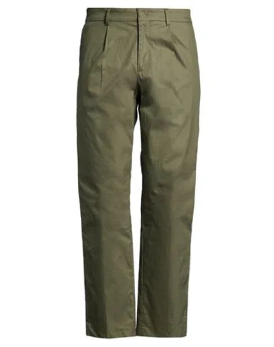 K-way Man Pants Military Green Size L Cotton, Polyamide, Elastane